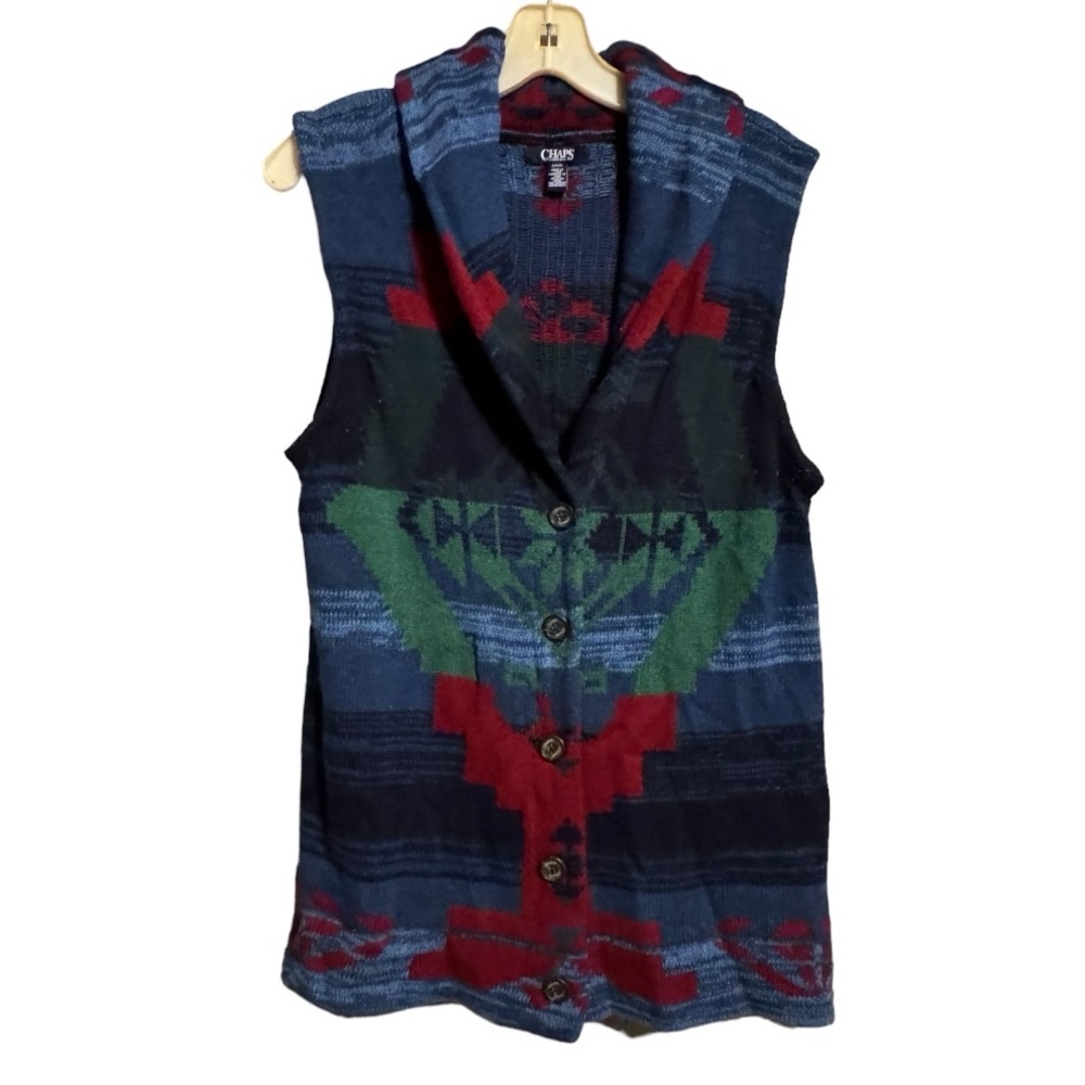 Chaps Denim Sweater‎ Vest